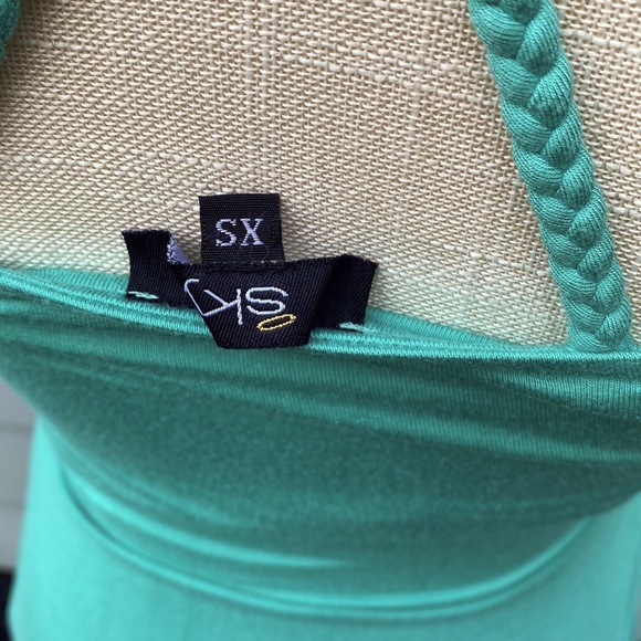 Sky brand sea foam embroidered racer back maxi dress - Picture 6 of 7